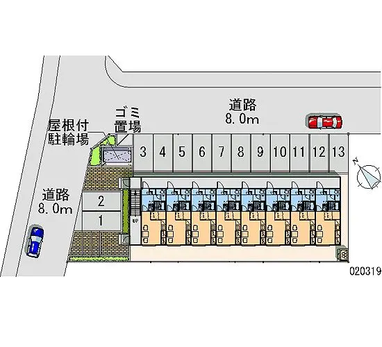 ★手数料０円★函館市石川町　月極駐車場（LP）